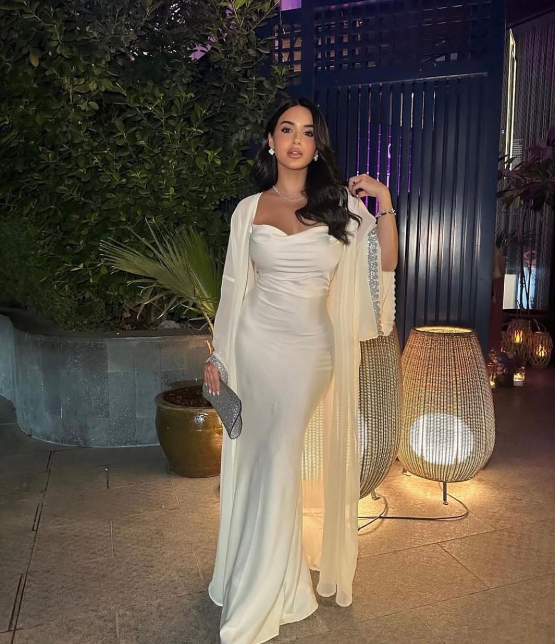 Cream Abaya Set