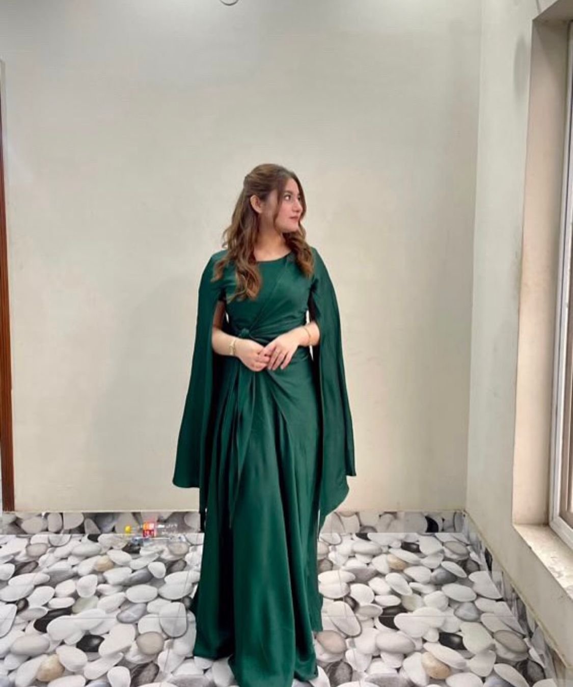 Dark Green Long Dress