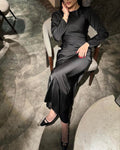 High Neckline Gamine Dress
