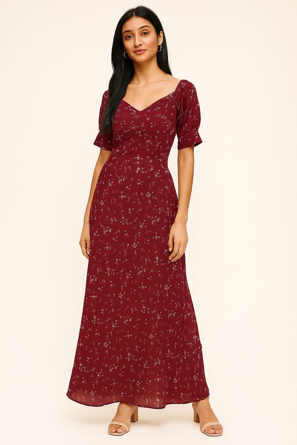 Maroon Bloom Maxi