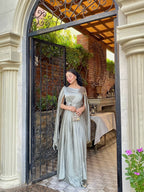 Silver Sage Long Dress