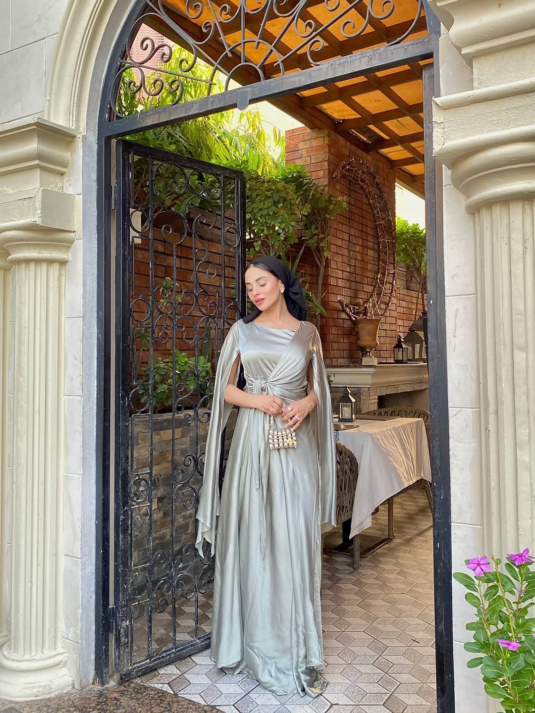 Silver Sage Long Dress