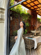 Silver Sage Long Dress
