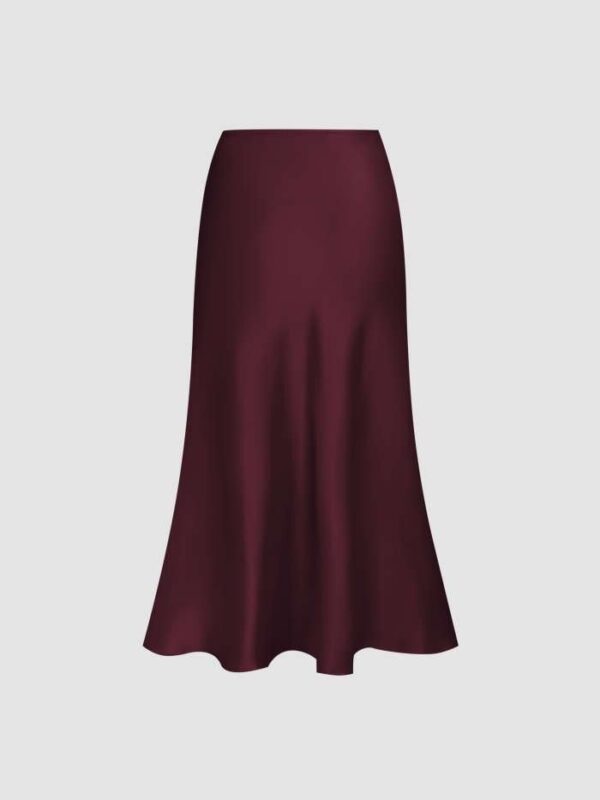 Satin Midi skirt - Image 6