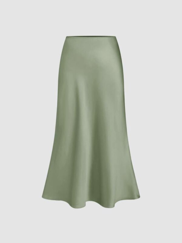 Satin Midi skirt - Image 9